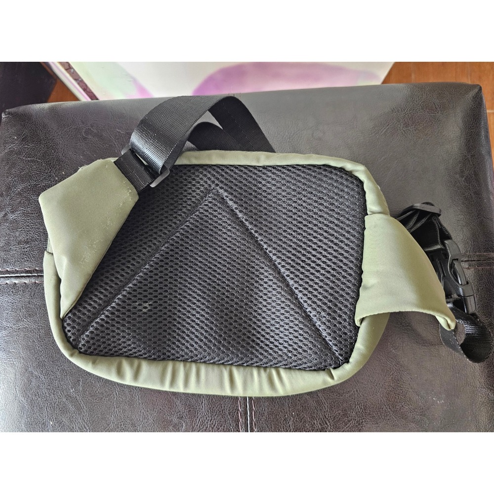 Obe Fitness Belt Bag Fanny Pack Olive Green‎ Mesh Back Athletic Utility - Picture 4 of 6